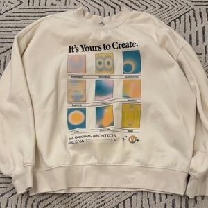 Cream Graphic Crewneck